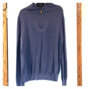 Blue, quarter zip, Brooks Brothers pullover